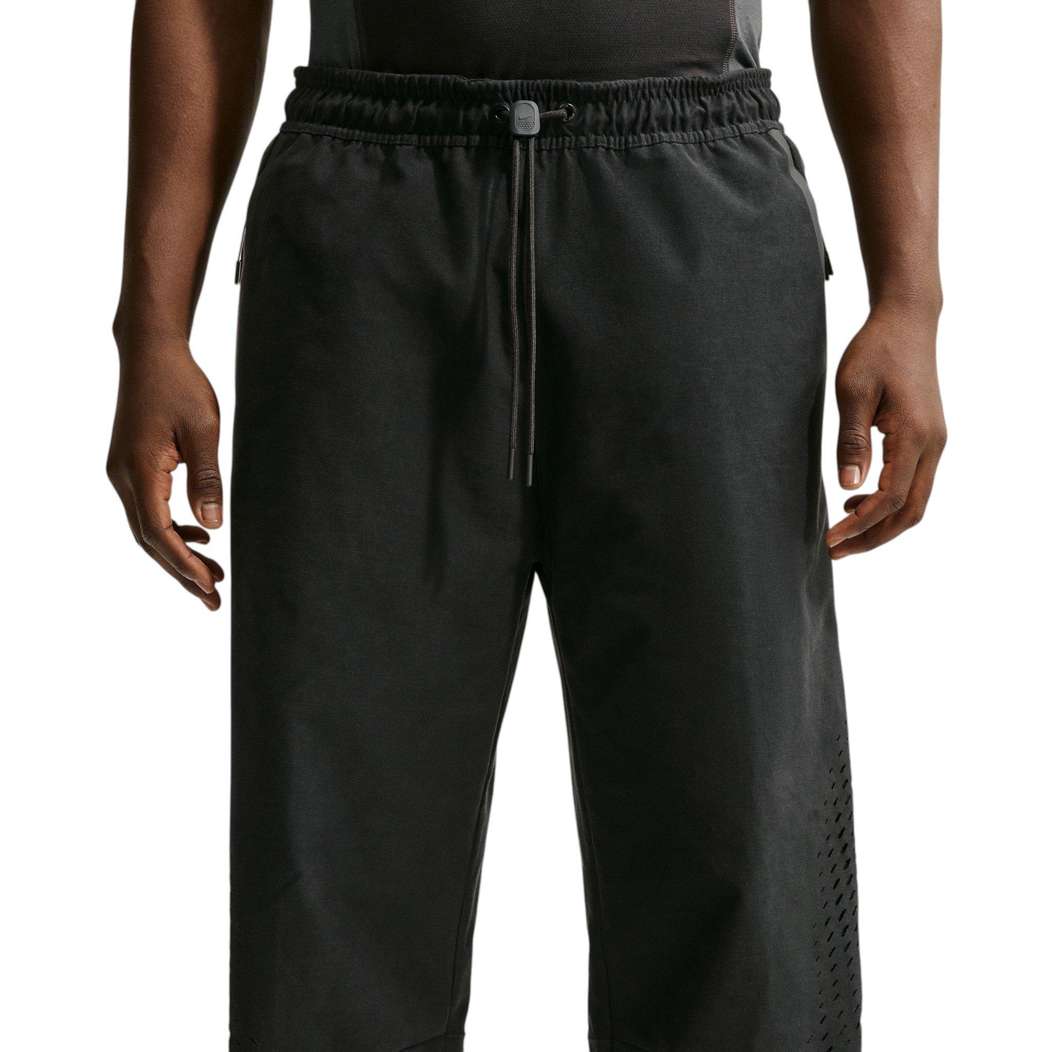Nike Men's Tech Dri-FIT Shori Knit Open-Hem Pants - BLACK